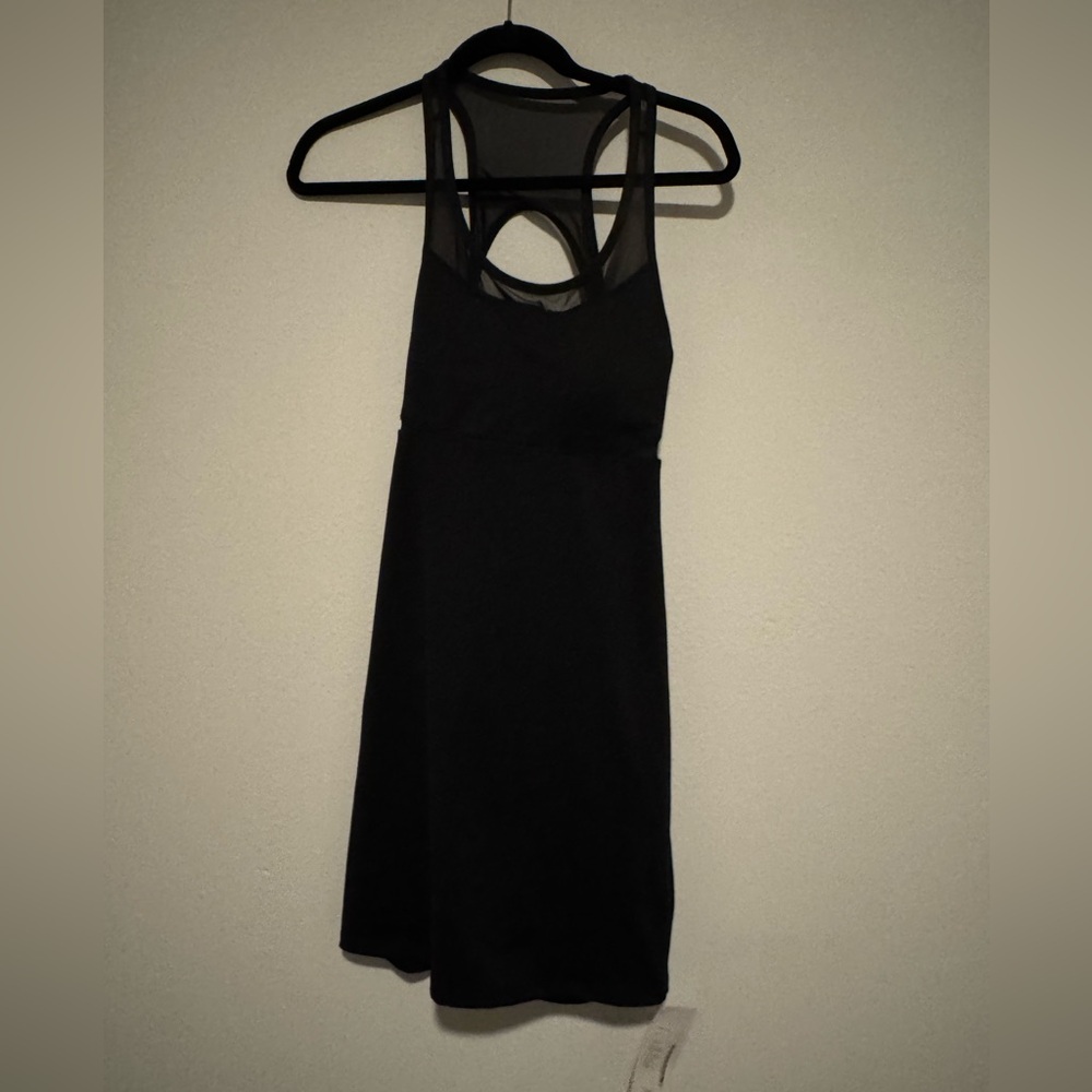 Fabletics Black Sleeveless Backless Dress